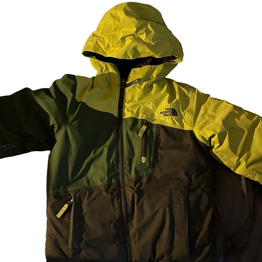 The North Face Kids Insulated Jacket has some slight tears on arms